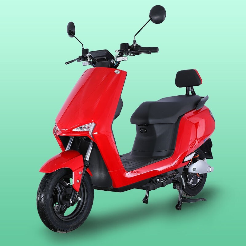 60v 电动车长续航爬坡 72 电瓶车智能小牛双碟刹高速电摩 豪华版-红色