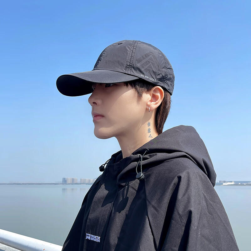 京蝌蝌男士太阳帽夏天专用2024新款帽子男士2024新款鸭舌帽男款遮阳