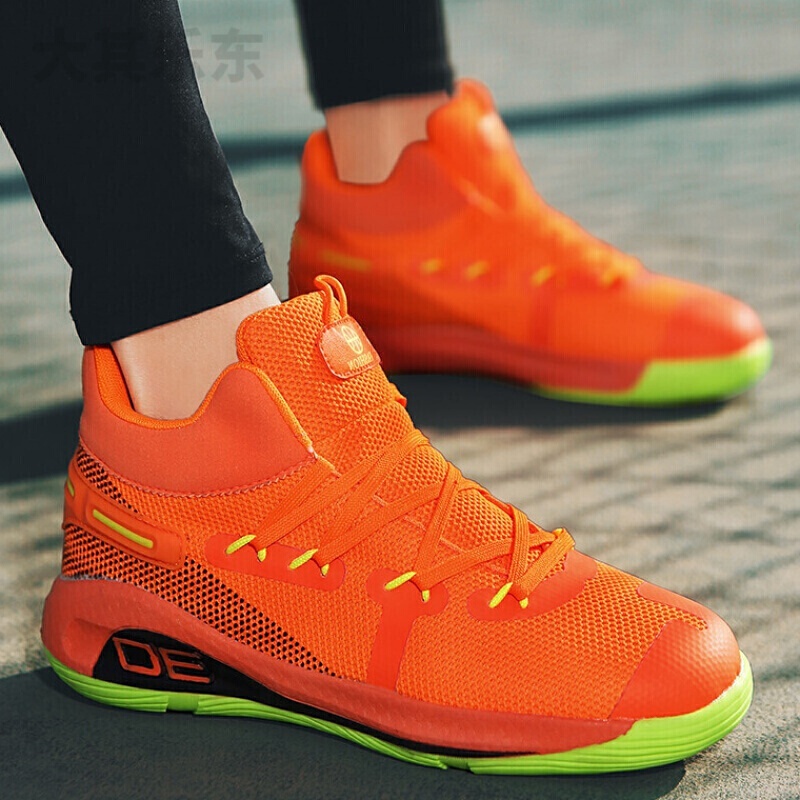 欧文7代8透气高帮6篮球鞋实战靴男鞋圆周率运动鞋5限量版76 6橙色