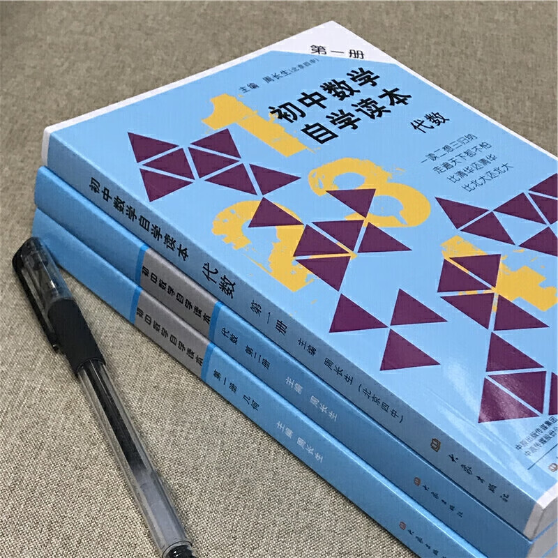初中数学自学读本 代数册 代数第二册 几何册 北京四中周长生编初中