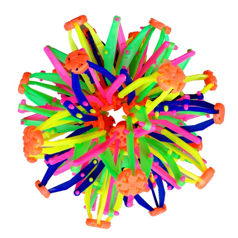 抛球伸缩球 大号魔术伸缩球开花球发光变形球户外玩具手抛球男孩女孩