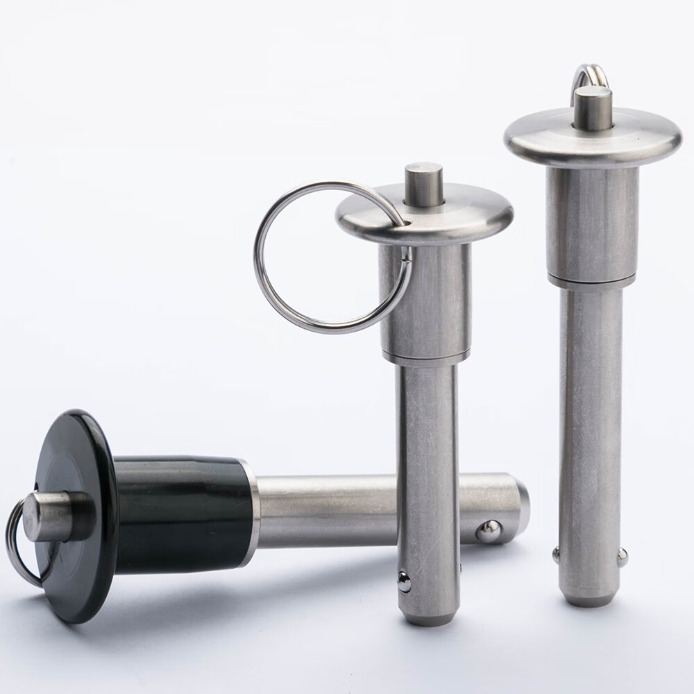 拉锁扣快拔销安全锁扣ms1798412手柄滚珠锁销安全销拉销插销 要绳子请