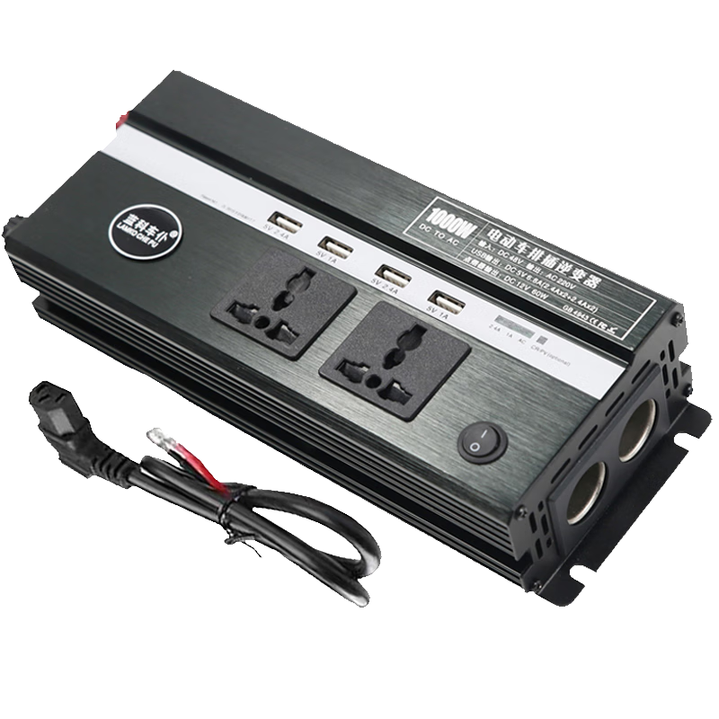 蓝科车仆（LamKo Che Pu）电单车电驴车载逆变器48V/60V/72V转220V电源转换器大功率变压器 48V转220V【1000W黑】