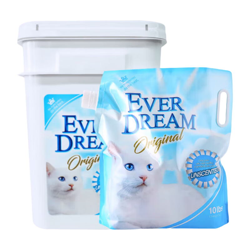 ���Σ�Ever Dream��èɰ��Ȼ�ƻ���ʯèɰ ��ˮ���ų���è������Ʒ èɰ��èɰ �ƻ���ɰ13.6kg-Ͱװ