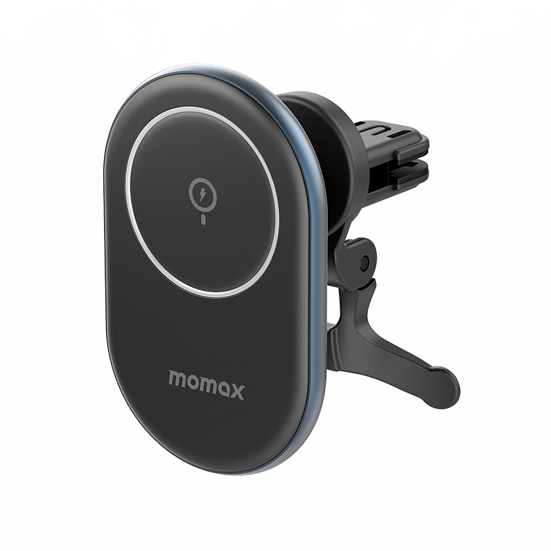 摩米士(MOMAX)MagSafe磁吸车载15W无线手机充电导航支架360°旋转快充车充头适用于iPhone13/12/Pro/Max手机