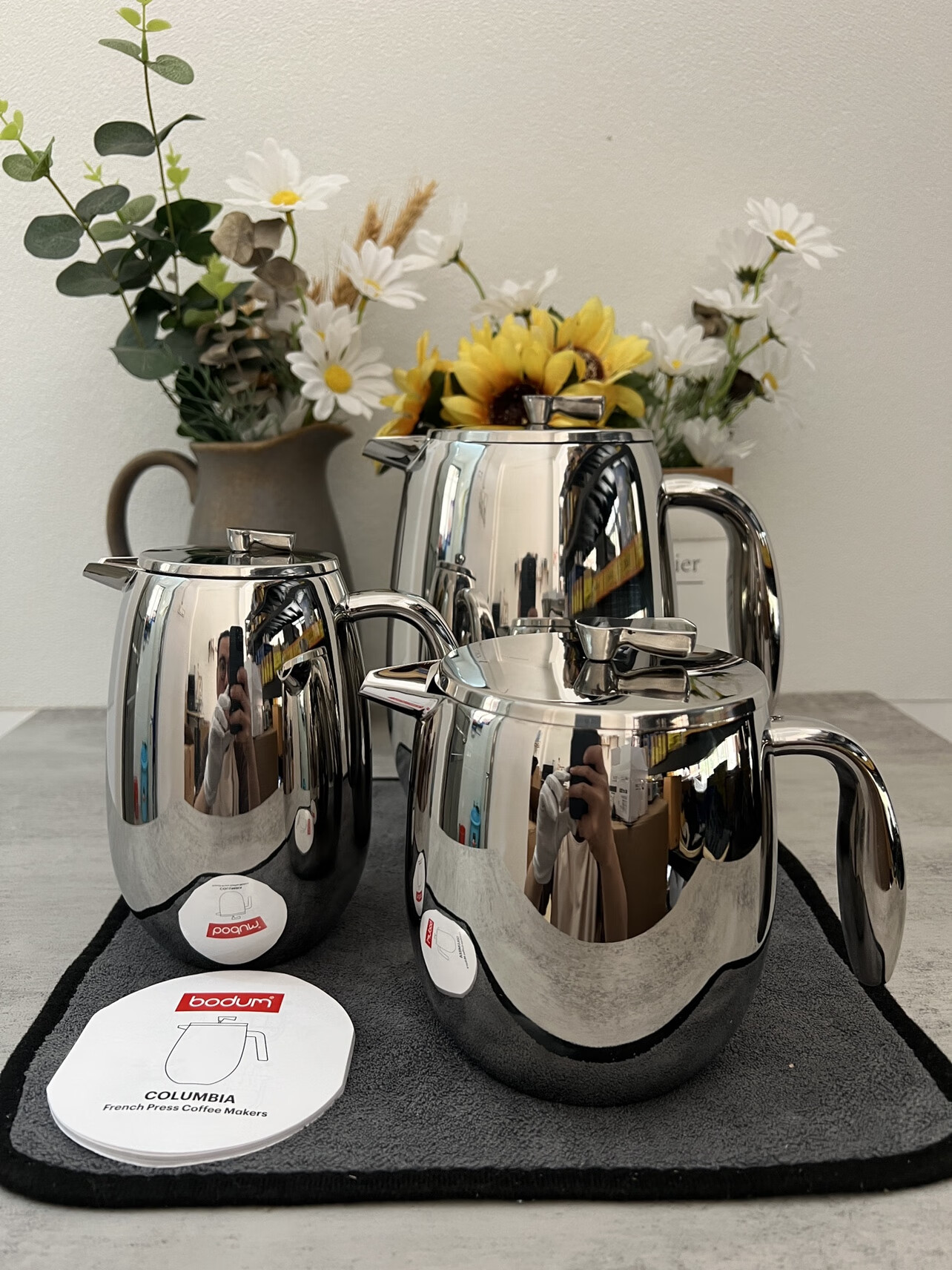 辉客映上丹麦bodum波顿咖啡壶双层法压壶茶壶镜光 杠杠牛货买到赚到