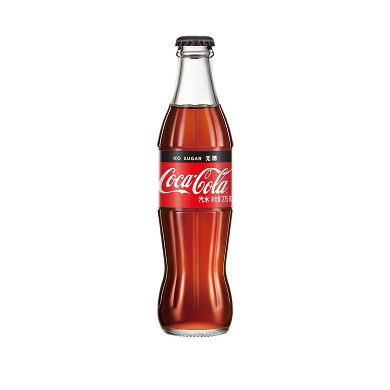 可口可乐(coca-cola) 可口可乐 零度可乐  coca-cola 玻璃瓶汽水 275