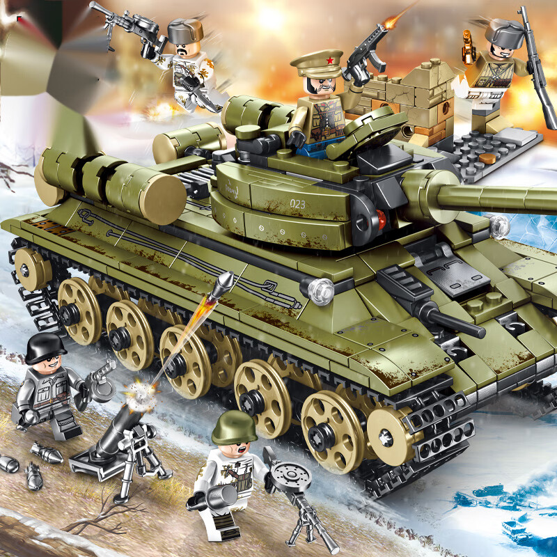 全光辰(quanguangchen)儿童军事兼容乐高拼装积木男孩礼物玩具8合1