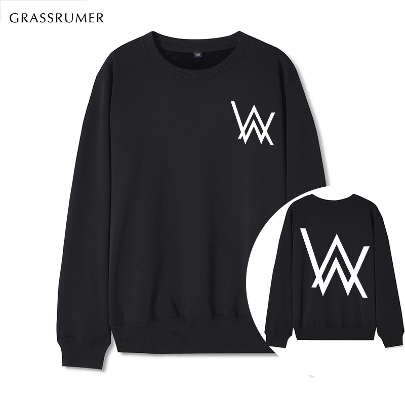 沃斯梵 艾伦沃克卫衣男无帽alan walker外套宽松圆领衣服春秋季薄款