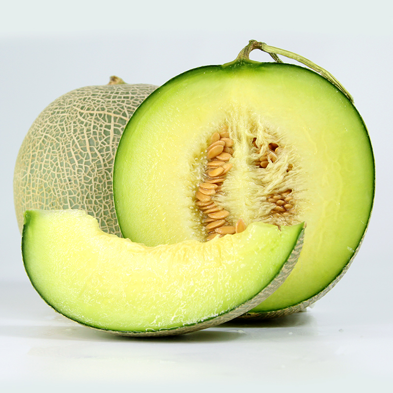 甜芋果月玫珑瓜网纹瓜 日本引进品种蜜瓜   玫珑蜜瓜鲜甜水 2个装