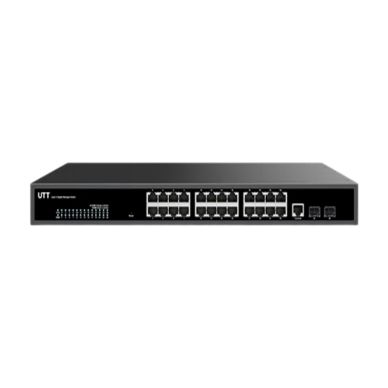 艾泰 US3200-24G2F 交换机 管理型WEB界面 24口全千兆 2个光口