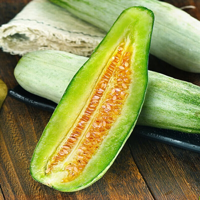 慧供山东羊角蜜甜瓜当应季孕妇新鲜水果头茬脆甜香瓜羊角脆蜜宝蜜瓜脆 净重3斤（300+）精选果