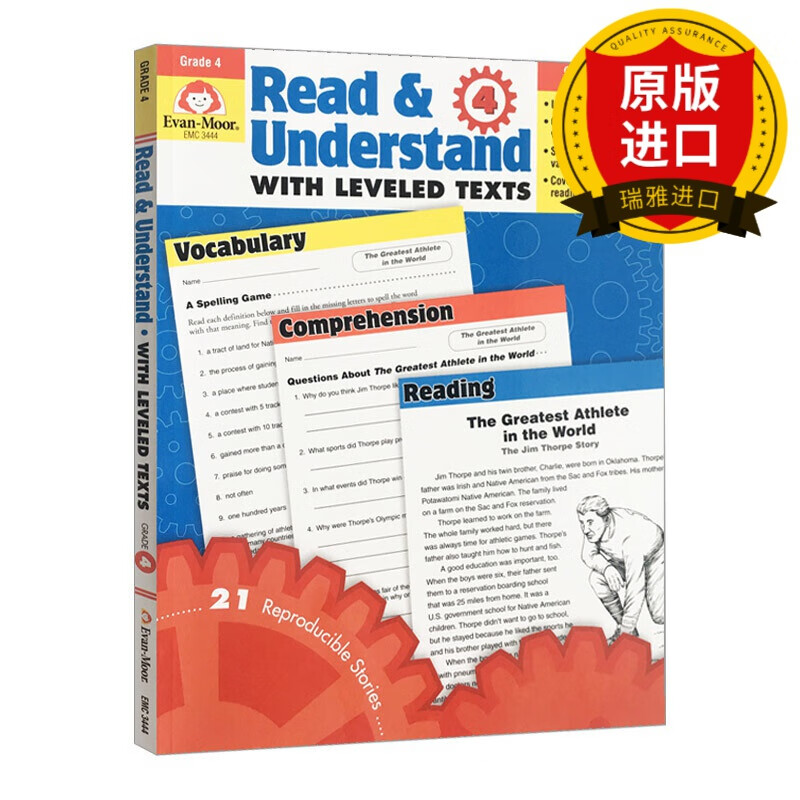with leveled texts grade4美国加州小学英语教辅教材evanmoor