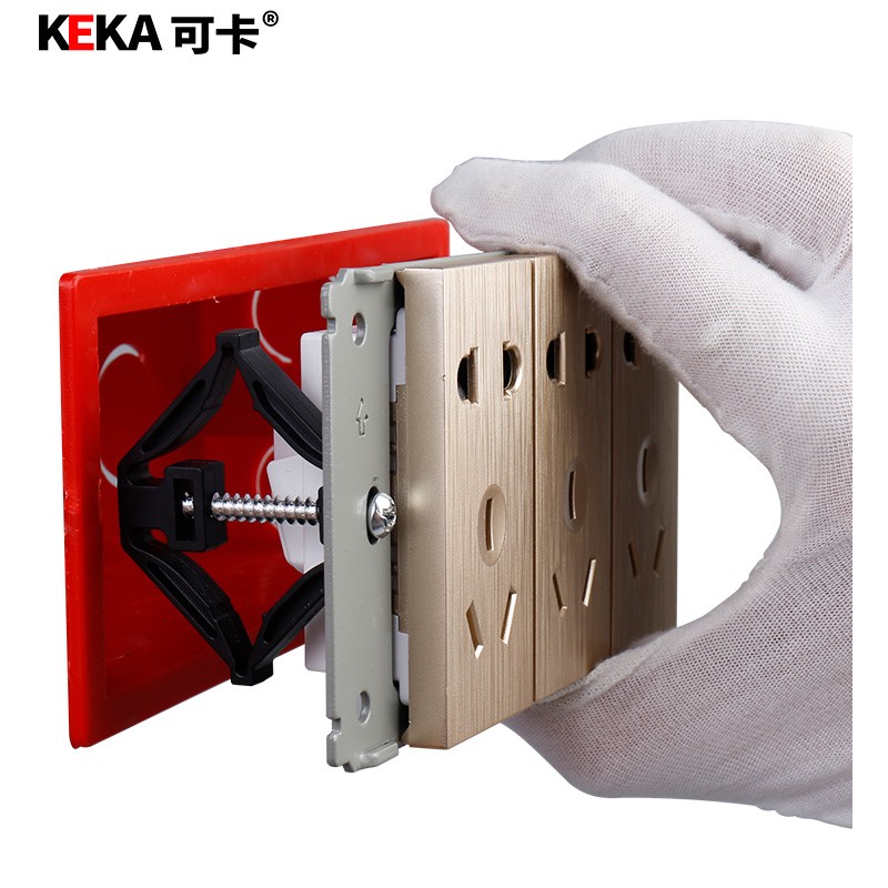 可卡keka墙壁118型伸缩暗盒修复器开关插座底盒修补器多功能撑杆式线