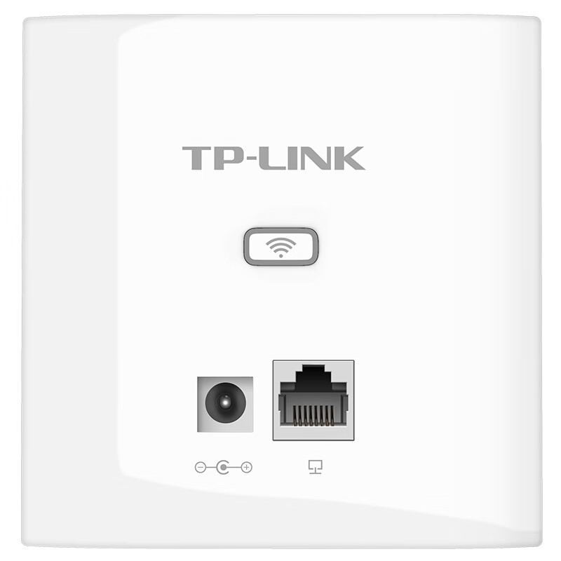 TP-LINK TL-AP302I-DC薄款(方) 300M无线86型面板式AP 企业级酒店别墅全屋wifi接入 DC供电 AC管理