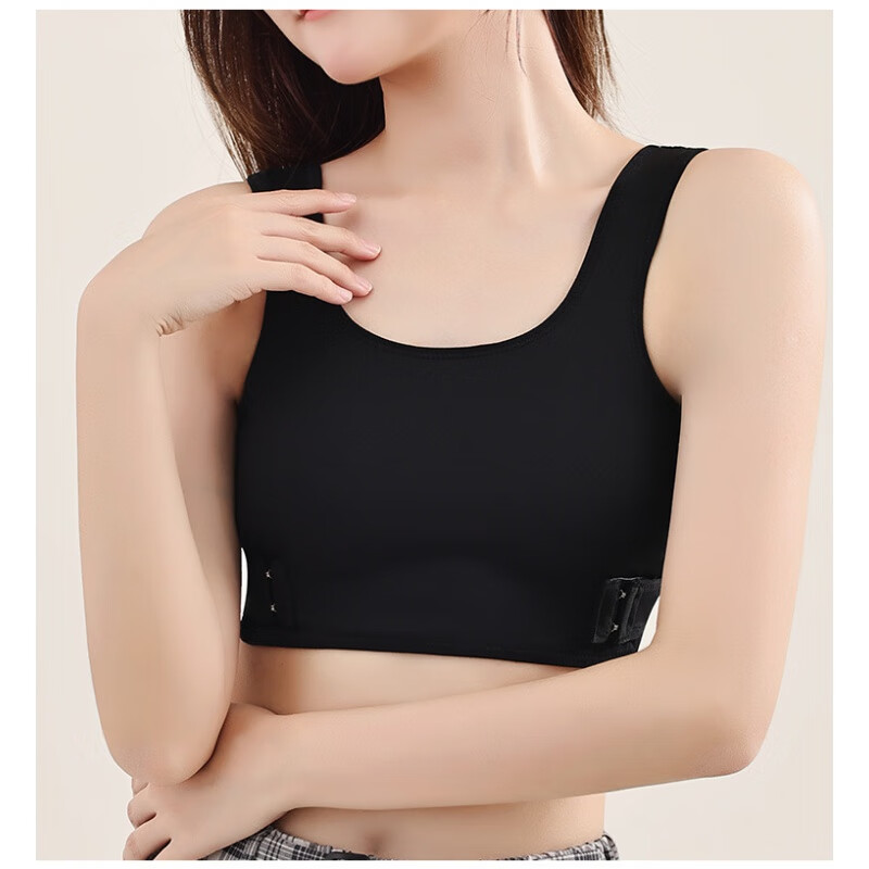 蜜娆 mirao束胸衣学生内衣女缩胸les帅t铁t背心大胸显小塑胸裹胸潮