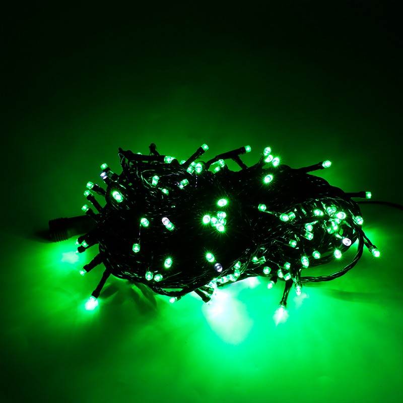led彩灯闪灯串灯新年装饰灯满天星灯小彩灯户外防水绕树工程亮化 绿色