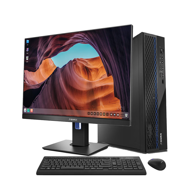 清华同方台式机超翔tf830-v050-1飞腾d2000 8gb 256gb显卡1g 23.