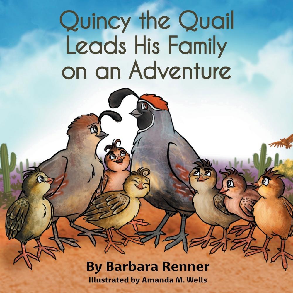 预售 按需印刷 quincy the quail leads his family on an adventure