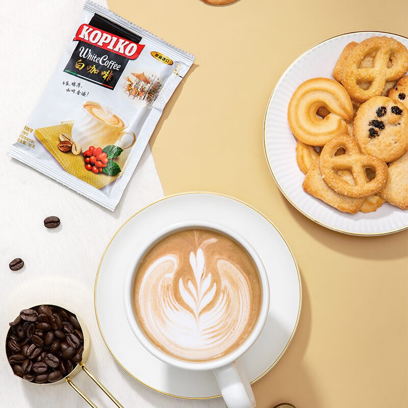印尼进口 可比可(kopiko)白咖啡12包*3盒 共36包 三合一速溶咖啡(新老