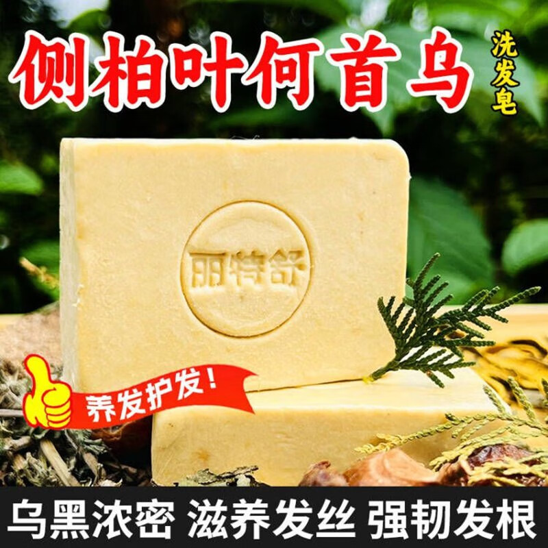 麗特舒（Restance）茶麩何首烏洗發(fā)皂固體養(yǎng)發(fā)天然側(cè)柏葉洗頭皂控油蓬松 側(cè)柏葉何首烏洗發(fā)皂2個(gè)裝