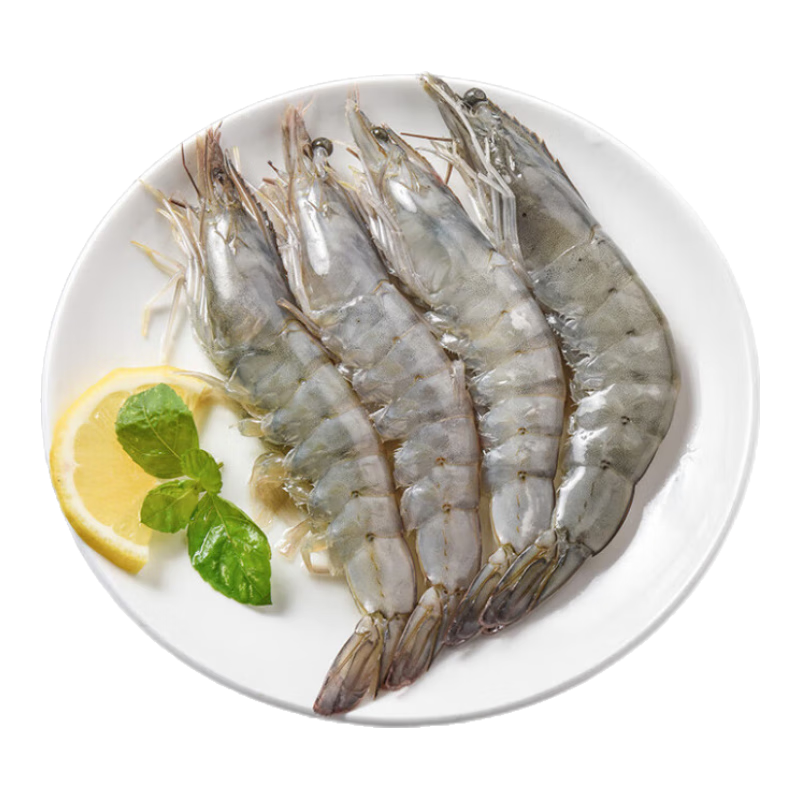 鲜京采 厄瓜多尔白虾 30-40只 1.65kg