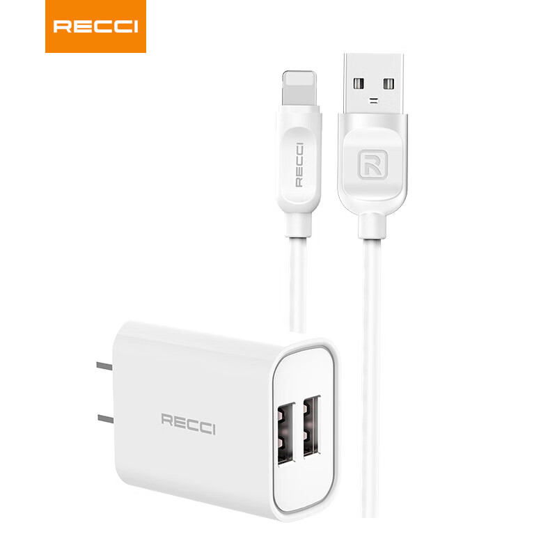 锐思RECCI旅行充电器套装RCK-05CM/L/C双USB充电插头+充电线 RCK-05CM（Micro安卓接口线）