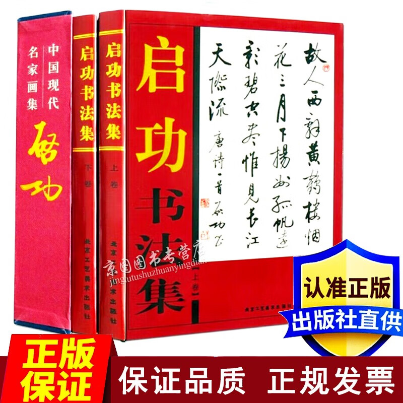 启功书法集（精装典藏版 全2册）中国现代名家字帖硬笔行书千字文给你讲书法真迹原稿国画山水画书画鉴赏