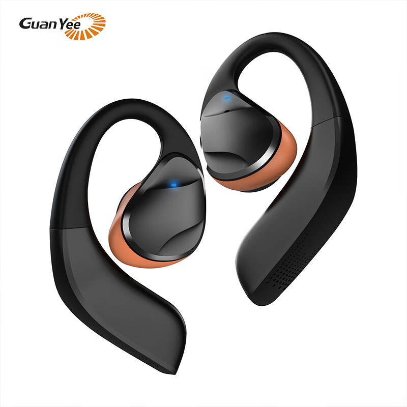 GUANYEE无线蓝牙耳机5.0 不入耳商务挂耳式运动开车跑步音乐耳机 IP5级防水 苹果华为通用 开放式