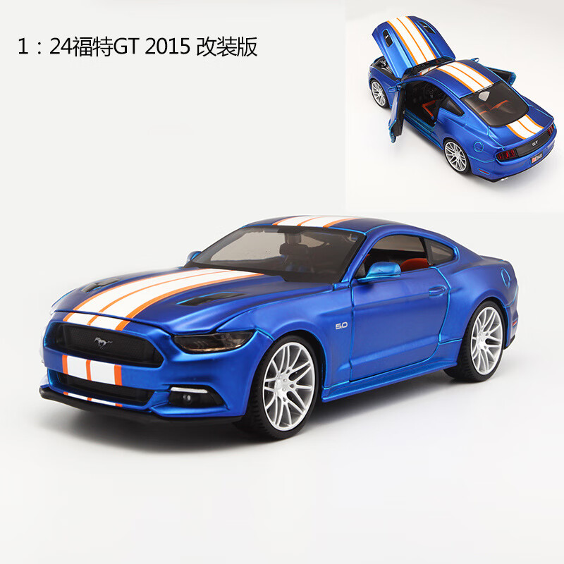 美馳圖（Maisto）美馳圖1:24雪佛蘭福特皮卡仿真合金車模汽車模型擺 1:242015福特GT