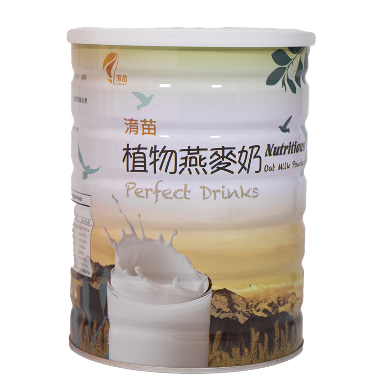 淯苗植物燕麦奶 上班族儿童中老年营养早餐冲饮纯净素代餐粉 850g*1罐 850g*1罐 罐装 850g