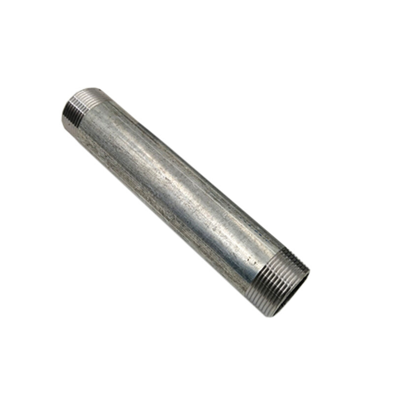 吕航 加长延长管 镀锌对丝水管接头配件双外丝dn65*200mm=2.5寸(定制)