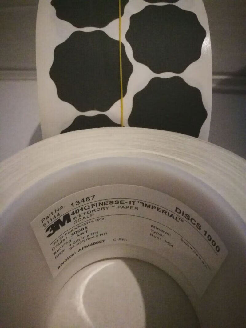 砂纸 2000目 梅花砂纸卷片 3m401q梅花砂纸卷13487梅花砂纸砂皮