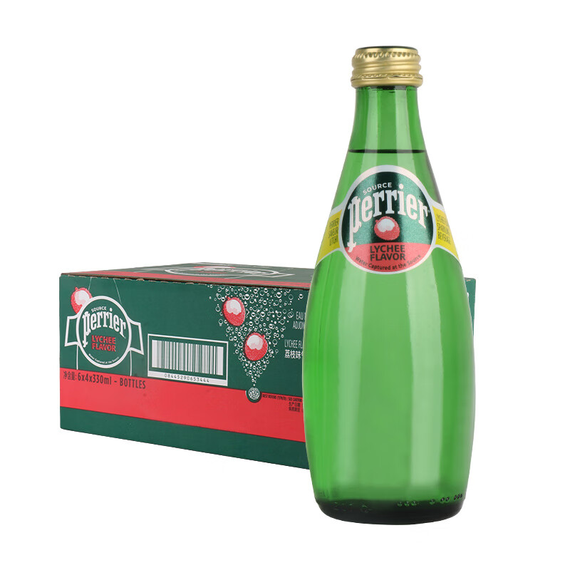巴黎水(perrier)法国进口巴黎水矿泉水饮用水纯净气泡水rperrie含气矿