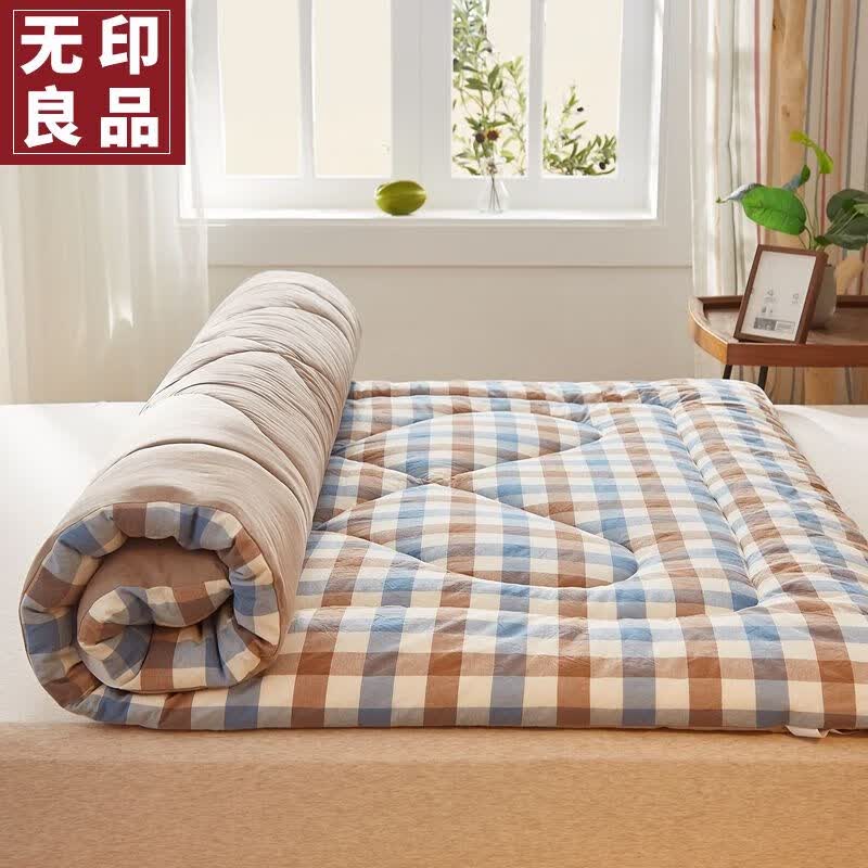 無印良品新疆棉花床褥子床垫遮盖物学生宿舍家用软被褥180x200cm约7斤怎么看?