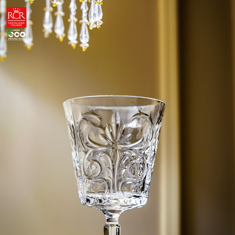 RCR 意大利进口水晶玻璃红酒杯葡萄酒杯高脚杯中秋送礼复古风酒杯 【图腾】葡萄酒杯 290ml 2只