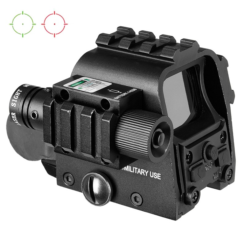 fire wolf552全息激光一体瞄 553绿激光一体瞄准镜鱼骨瞄20mm铝合金