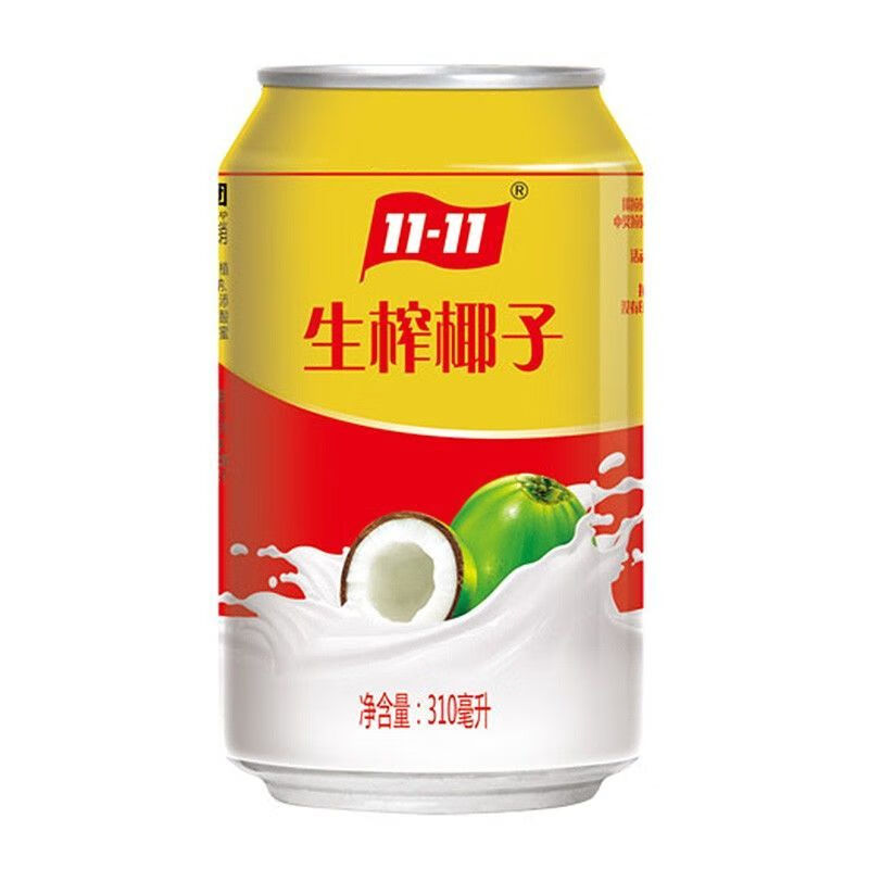 食芳溢隐雪11-11生榨椰子汁饮料310ml*8罐 泡沫箱发货 隐雪11-11椰子