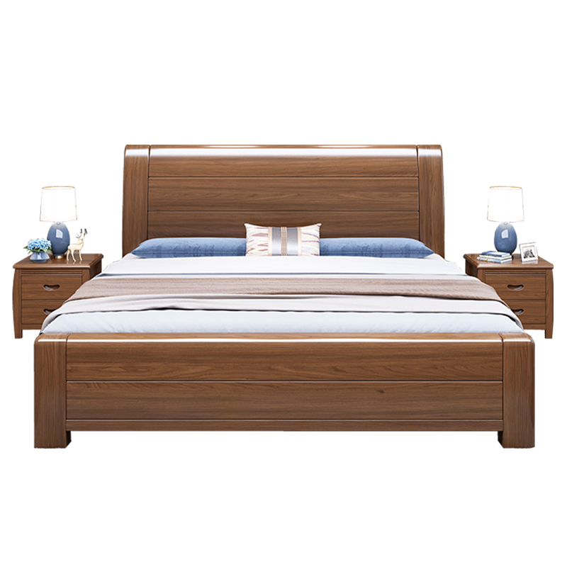 亿凡床胡桃木实木床价格走势查询，现代简约设计满足品质生活|实木床京东商品历史价格查询
