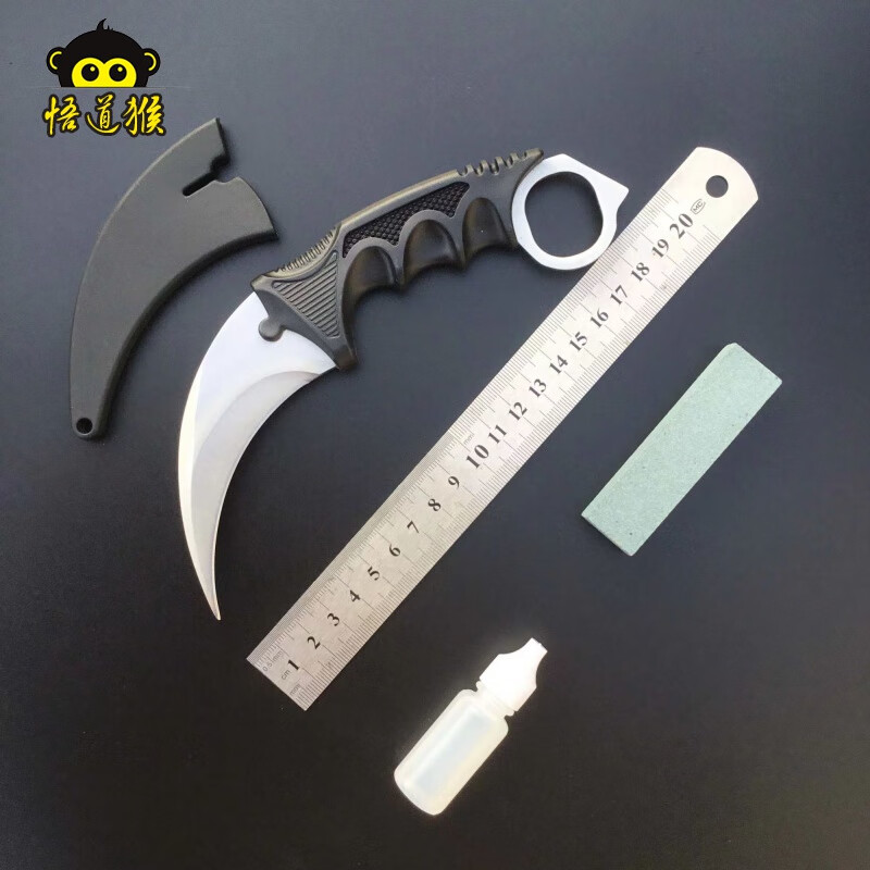 悟道猴csgo弯刀鹰爪刀战狼爪子刀迷你随身防身刀不可刀户外刀具未开刃