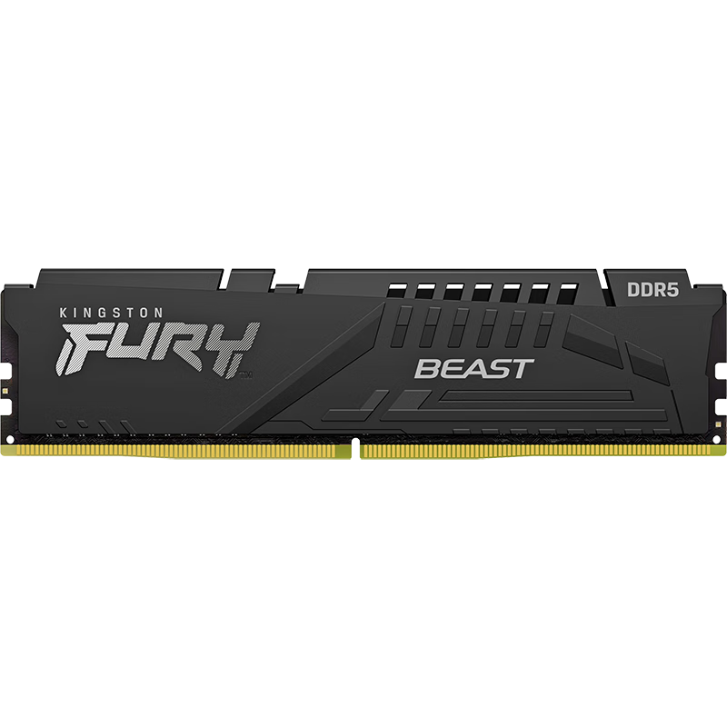 Kingston 金士顿 FURY Beast超级野兽系列 DDR5 6000MHz 台式机内存 马甲条 黑色 32GB 16GBx2 CL30