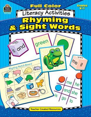 预订 full-color literacy activities: rhyming & sight