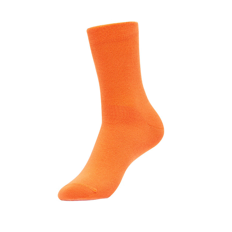 puma彪马彩色袜子吸汗透气男女同款休闲长筒袜 1双装 072橘色 尺码35