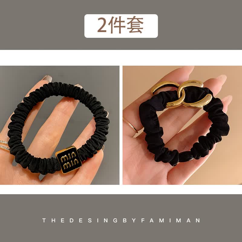 夜驰感字母小肠发圈女扎头发绳橡皮筋高弹力耐用气质简约头 6甜心2件套怎么样,好用不?