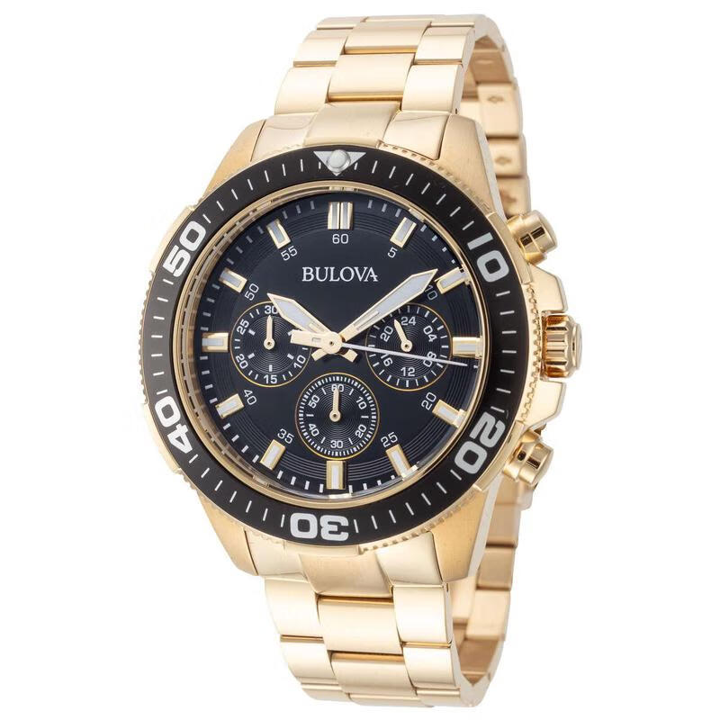 宝路华(bulova)男士手表 简约时尚现代休闲商务风腕表 石英机芯计时