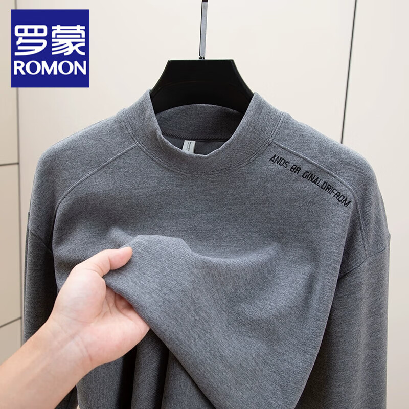 ���ڲ��������ɣ�ROMON����ʿ˫�������´�����ﶬ���ڴ�����ĥë��ů�������޳���T�� T5302����ɫ 3XL 180-200�� 99.99Ԫ