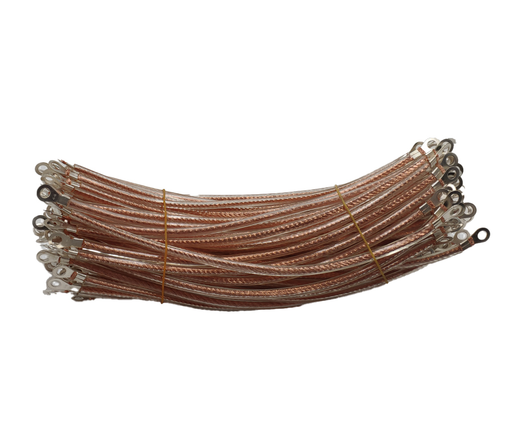 带皮透明纯铜线/加塑铜绞线桥架接地线/配电箱接地线 每100根磐之纤