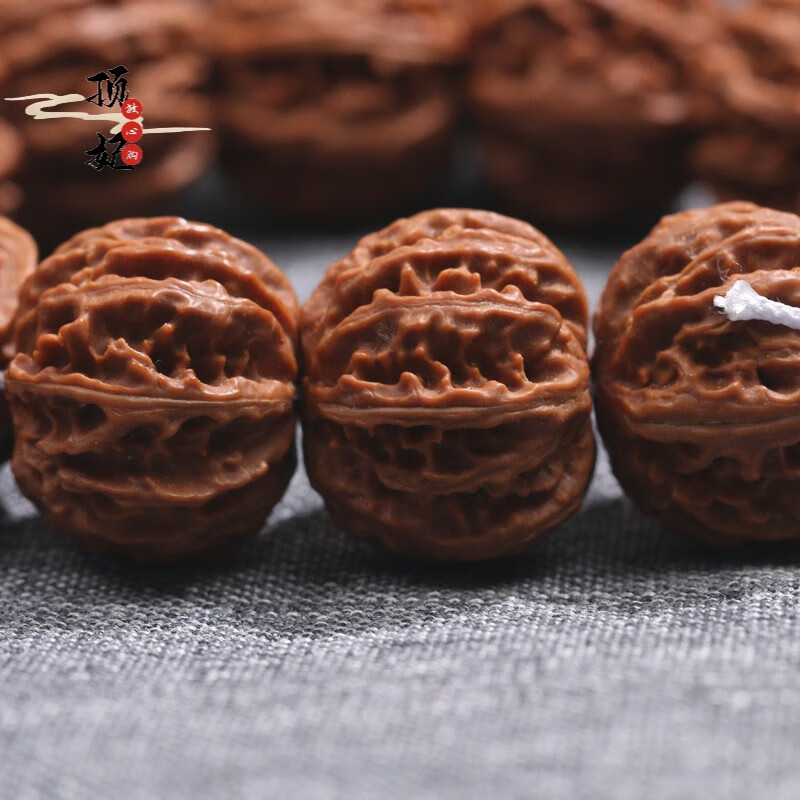 顶妃 【福利清仓】小核桃手串京八棱正圆大粗筋磨盘桩方块经典款 b款