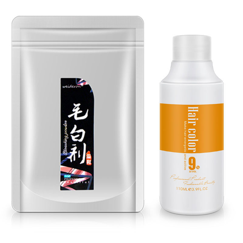 白羌笛蒙倩头发褪色剂褪色膏漂白剂毛白剂漂粉褪色染发剂漂色剂 0/00