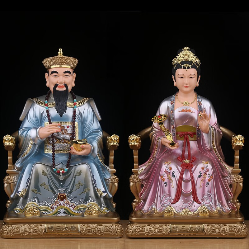 美识胡三太爷太奶神像四大家族仙家黑妈妈像真身黄三太爷太奶树脂摆件